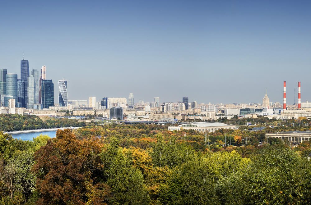 Unusual things to do in Moscow: view from Sparrow Hills