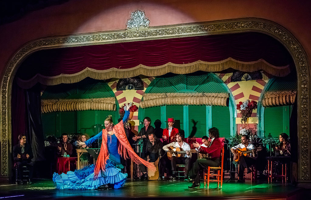 Flamenco performance in Palacio Andaluz Seville